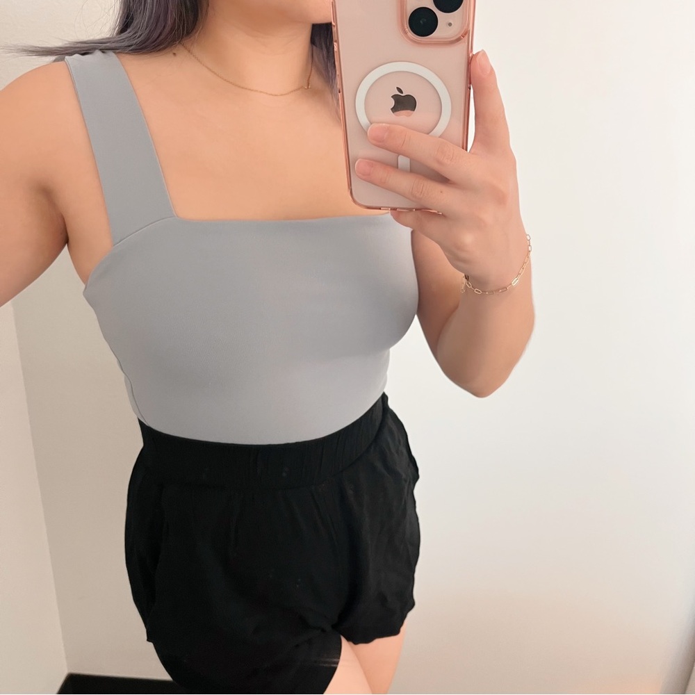 XS A&F Double Layered Seamless Fabric Squareneck Tank
